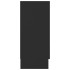 Vitrina de madera contrachapada negro 120x30,5x70