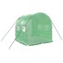 Invernadero con estructura de acero verde 4 m² 2x2x2
