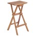 Taburetes plegables de cocina 2 unidades madera de teca