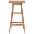 Taburetes plegables de cocina 2 unidades madera de teca