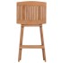 Taburetes plegables de cocina 2 unidades madera de teca