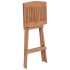 Taburetes plegables de cocina 2 unidades madera de teca