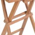 Taburetes plegables de cocina 2 unidades madera de teca