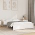 Estructura de cama sin colchón madera maciza blanco 140x200