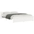 Estructura de cama sin colchón madera maciza blanco 140x200