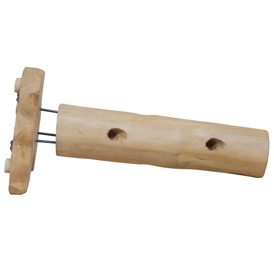 Botellero para 8 botellas madera maciza de teca 40x30x80