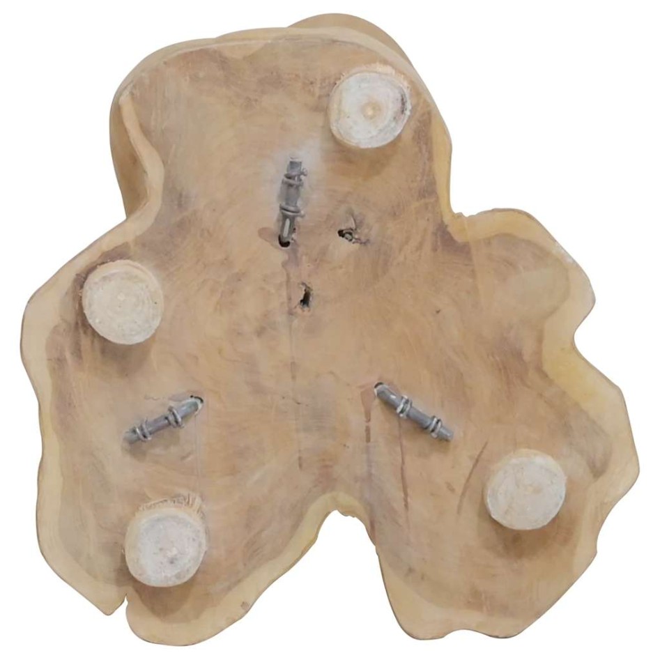 Botellero para 8 botellas madera maciza de teca 40x30x80