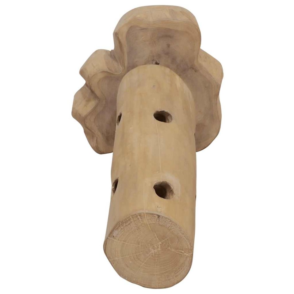 Botellero para 8 botellas madera maciza de teca 40x30x80