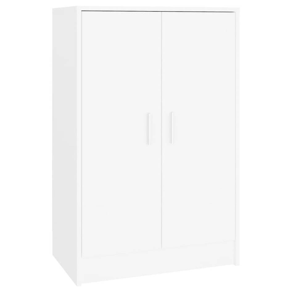 Mueble zapatero de madera contrachapada blanco 60x35x92