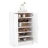 Mueble zapatero de madera contrachapada blanco 60x35x92