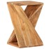 Mesa auxiliar madera maciza de acacia 35x35x55