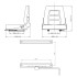 Asiento de máquina elevadora y tractor respaldo ajustable