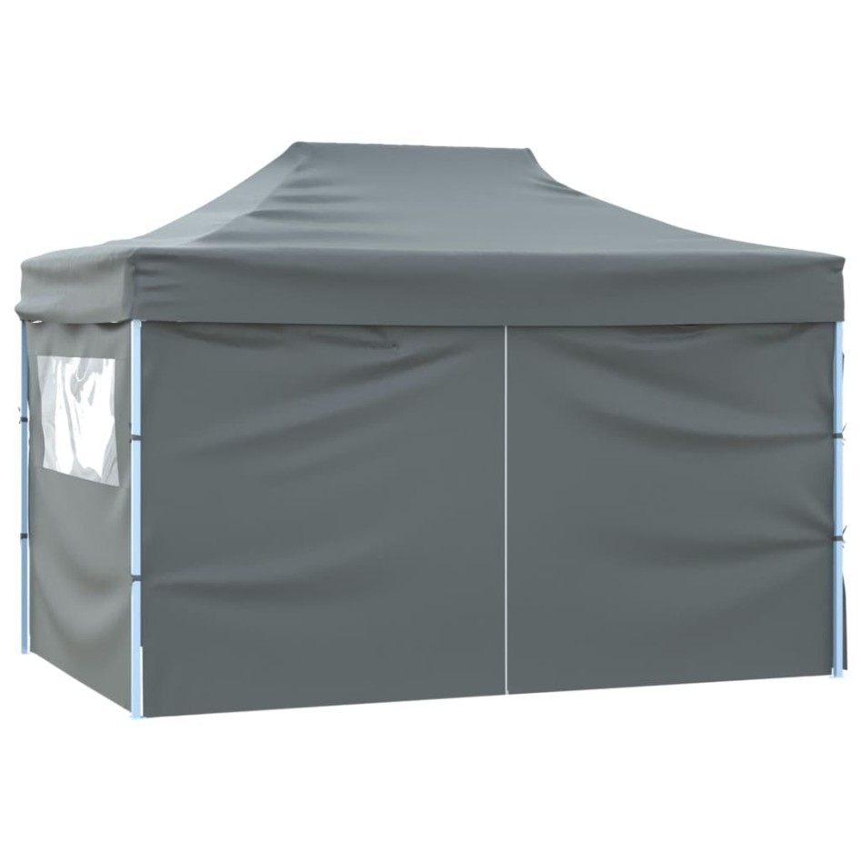 Carpa pleglable Pop-up con 4 paredes 3x4,5 m gris