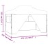 Carpa pleglable Pop-up con 4 paredes 3x4,5 m gris