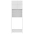 Armario de lavadora madera contrachapada blanco 64x25,5x190