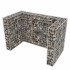 Gavión doble para cubo de basura acero 180x100x120