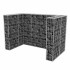 Gavión doble para cubo de basura acero 180x100x120