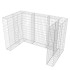 Gavión doble para cubo de basura acero 180x100x120