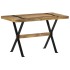 Mesa de comedor madera de mango rugosa 120x60x76