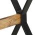 Mesa de comedor madera de mango rugosa 120x60x76