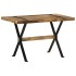 Mesa de comedor madera de mango rugosa 120x60x76