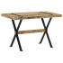 Mesa de comedor madera de mango rugosa 120x60x76