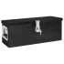 Caja de almacenaje de aluminio negro 60x23,5x23
