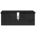 Caja de almacenaje de aluminio negro 60x23,5x23