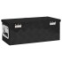 Caja de almacenaje de aluminio negro 60x23,5x23