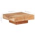 Mesa de centro de madera maciza de acacia 80x80x28