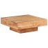 Mesa de centro de madera maciza de acacia 80x80x28