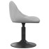 Silla de comedor giratoria 6 uds terciopelo gris