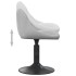 Silla de comedor giratoria 6 uds terciopelo gris