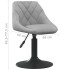 Silla de comedor giratoria 6 uds terciopelo gris