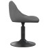 Sillas de comedor giratorias 4 unidades terciopelo gris