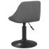 Sillas de comedor giratorias 4 unidades terciopelo gris