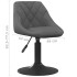 Sillas de comedor giratorias 4 unidades terciopelo gris