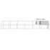 Jaula gallinero de exterior de acero galvanizado 3x12x2