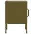 Mesitas de noche 2 uds verde oliva acero 35x35x51