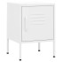 Mesitas de noche 2 uds blanco acero 35x35x51