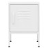 Mesitas de noche 2 uds blanco acero 35x35x51