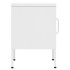 Mesitas de noche 2 uds blanco acero 35x35x51