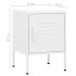 Mesitas de noche 2 uds blanco acero 35x35x51