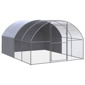 Gallinero de exterior de acero galvanizado 3x4x2