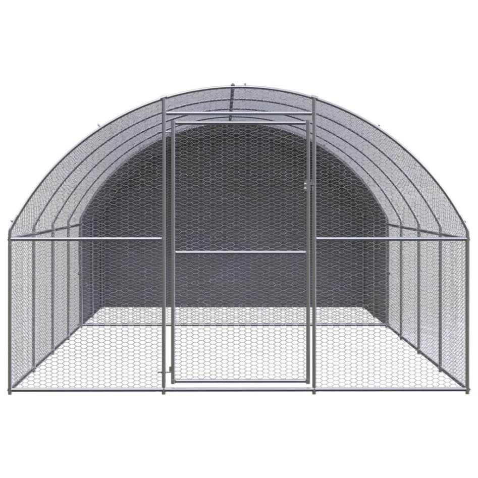Gallinero de exterior de acero galvanizado 3x4x2