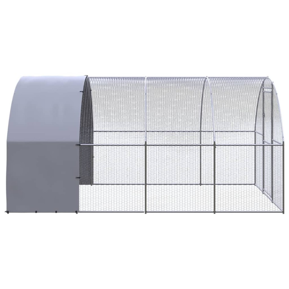 Gallinero de exterior de acero galvanizado 3x4x2