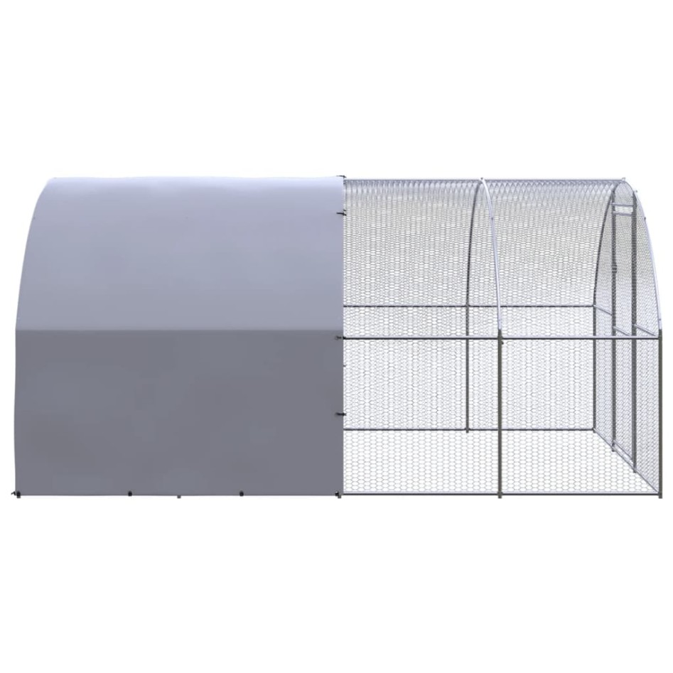 Gallinero de exterior de acero galvanizado 3x4x2