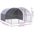 Gallinero de exterior de acero galvanizado 3x4x2
