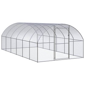 Gallinero de exterior de acero galvanizado 3x6x2