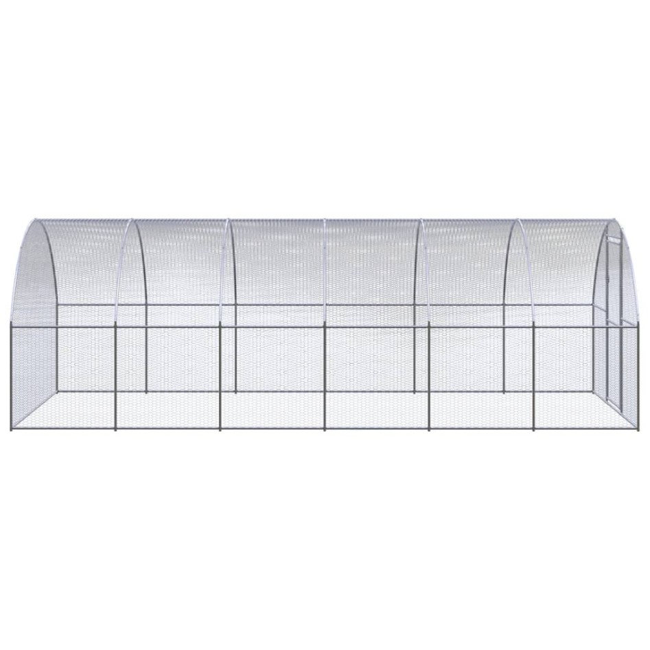Gallinero de exterior de acero galvanizado 3x6x2